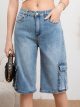 Bermuda denim bolsillos