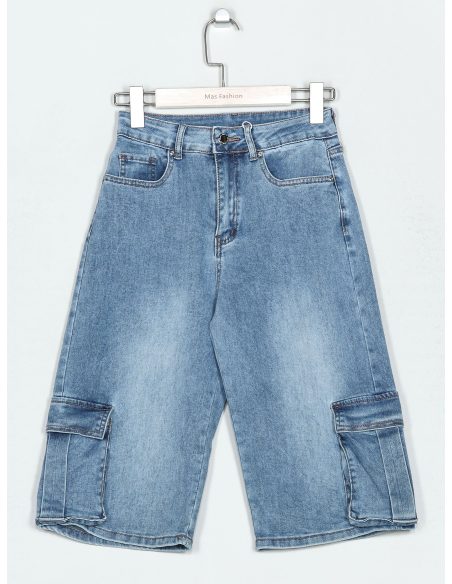 Bermuda denim bolsillos
