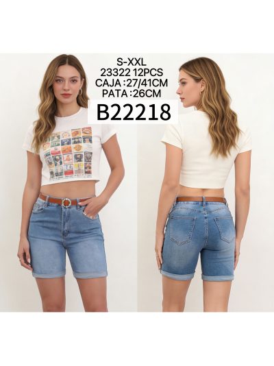 Short denim cinturón 2