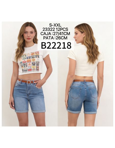 Ceinture courte en jean