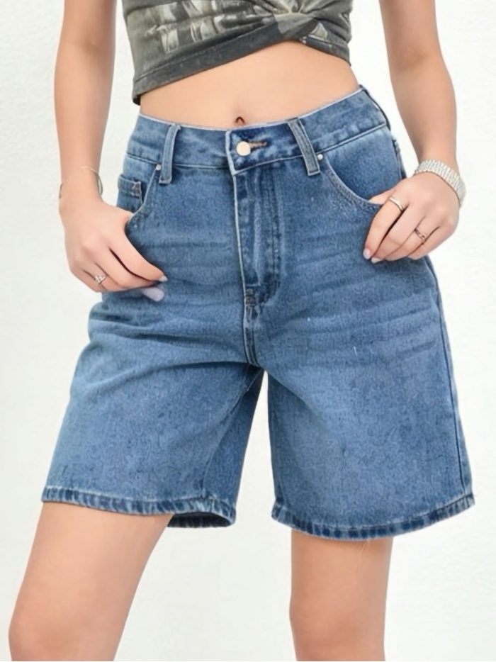 Bermuda-Jeans-Mom-Fit