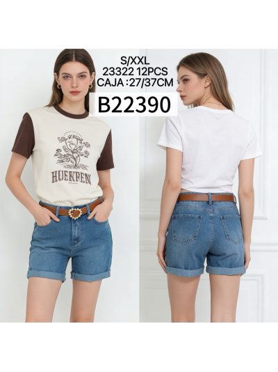 Short denim cinturón 2