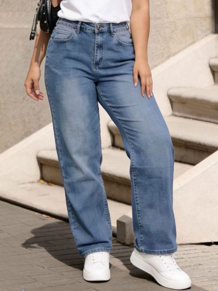 Jeans rectos talla grande