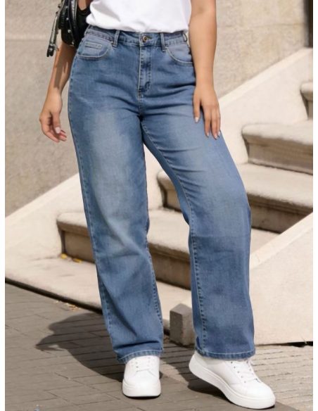 Jeans rectos talla grande