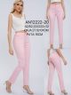 Pantalón stretch bolsillo bordado talla grande