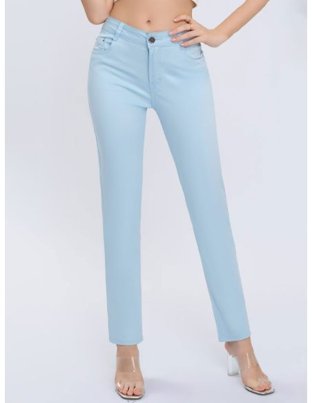 Stretchhose in Übergröße mit bestickter Tasche