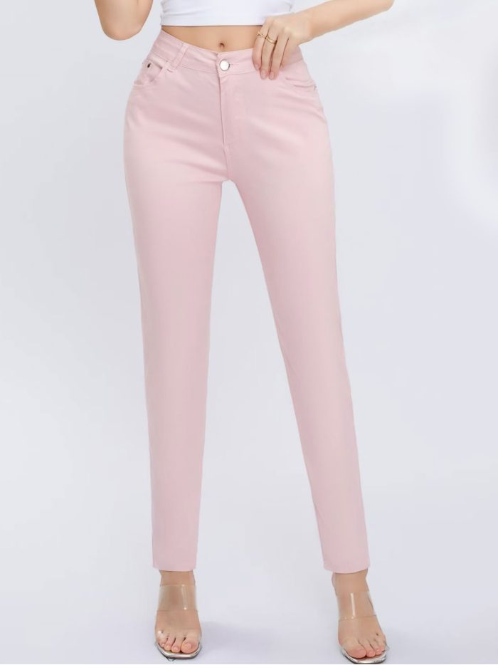 calças elásticas plus size