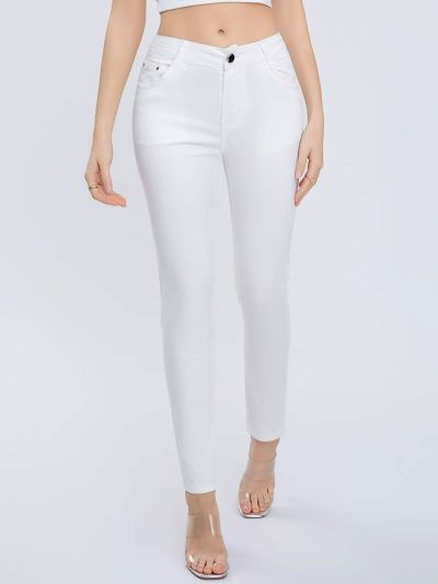 Pantalón stretch bolsillo detalle metálico