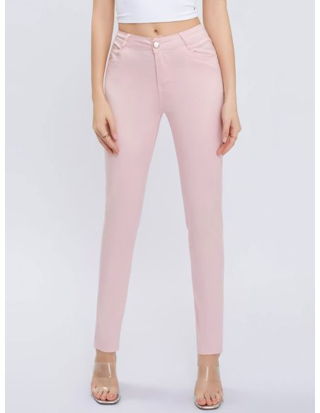 Pantalón stretch bolsillo detalle metálico