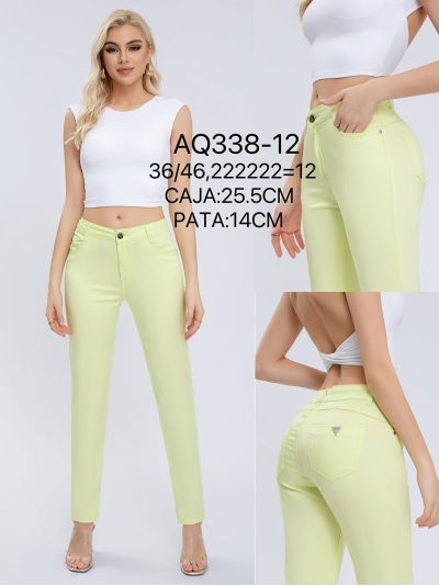 Pantalón stretch bolsillo detalle metálico 2