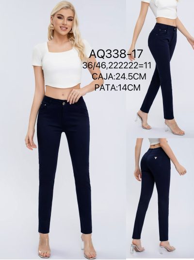 Pantalón stretch bolsillo detalle metálico 2