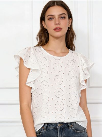 Blusa calada volantes