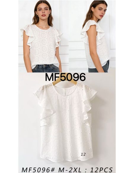 Blusa calada volantes