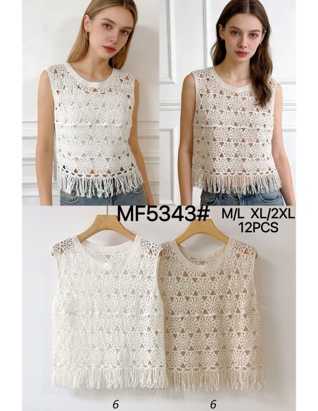 Top crochet flecos