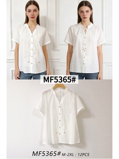 Blusa bordada y lazada 2