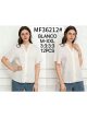 Blusa encaje efecto lino