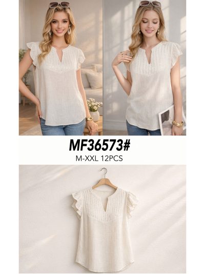 Blusa de linho com lantejoulas 2