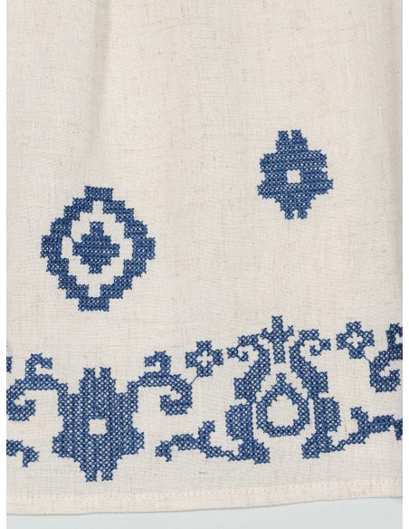 Blusa lino con bordado