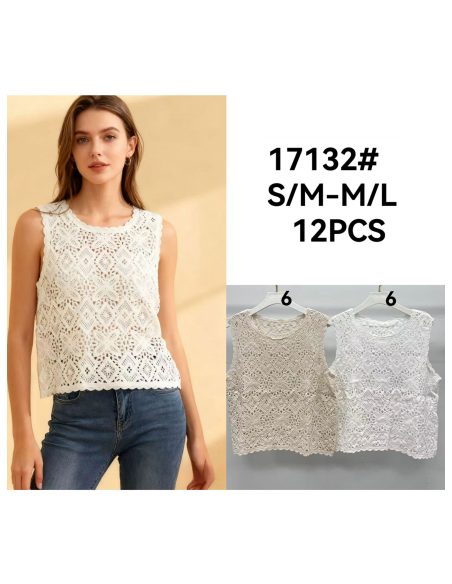 Top de crochet calado