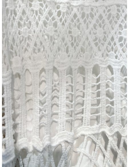 Gonna lunga traforata all'uncinetto