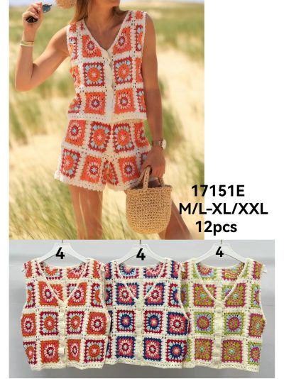 Chaleco de crochet patchwork 2