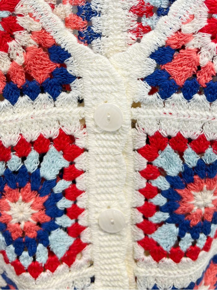 Chaleco de crochet patchwork