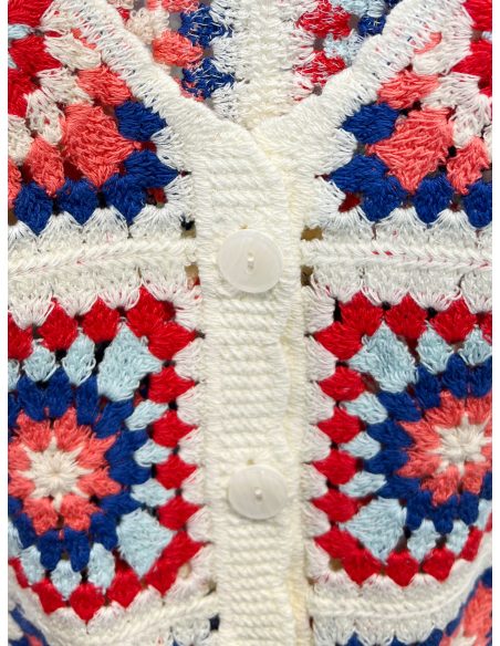 Chaleco de crochet patchwork