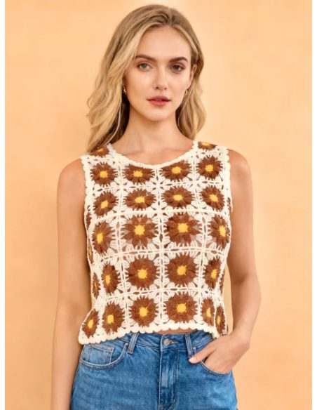 haut en crochet Daisy
