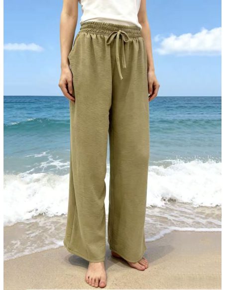 Pantalón fluido con cordón