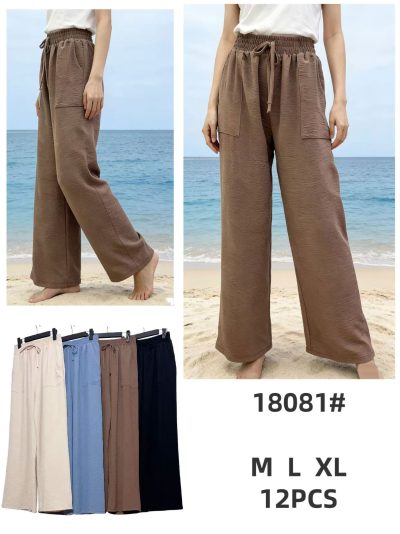 Pantalón fluido con bolsillos parche 2