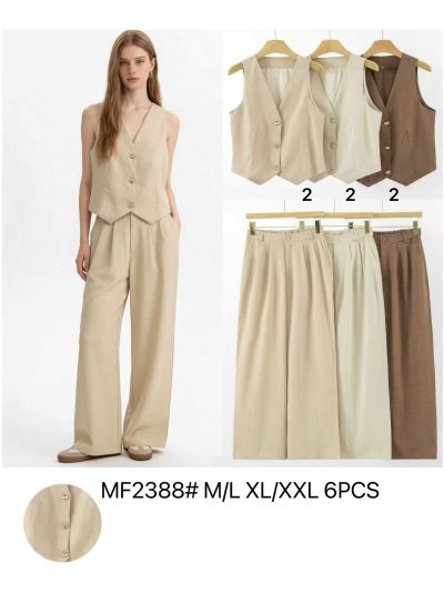 Costume sur mesure : gilet à boutons dorés et pantalon 2