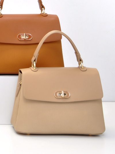 Bolso de mano mini estructurado con solapa