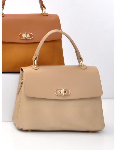 Bolso de mano mini estructurado con solapa