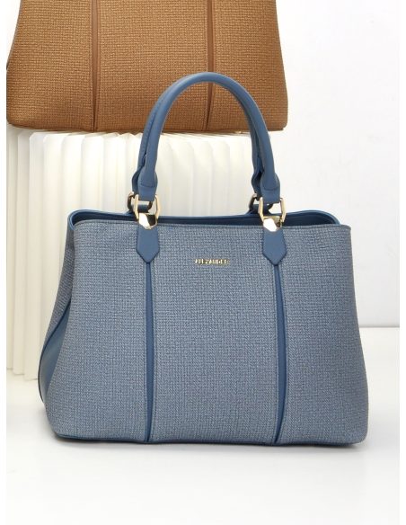 Bolso tote combinado detalle asa