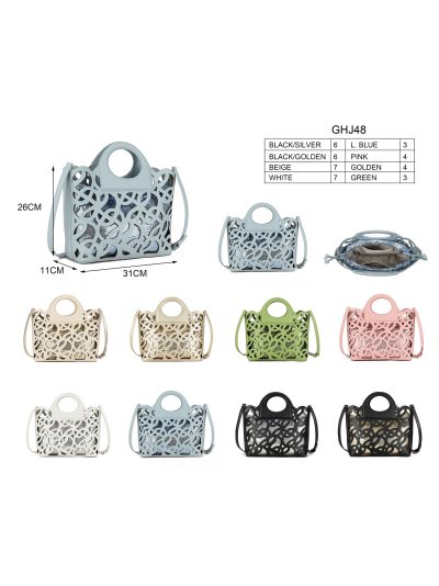 Bolso troquelado con bolsa interior de lentejuelas 2