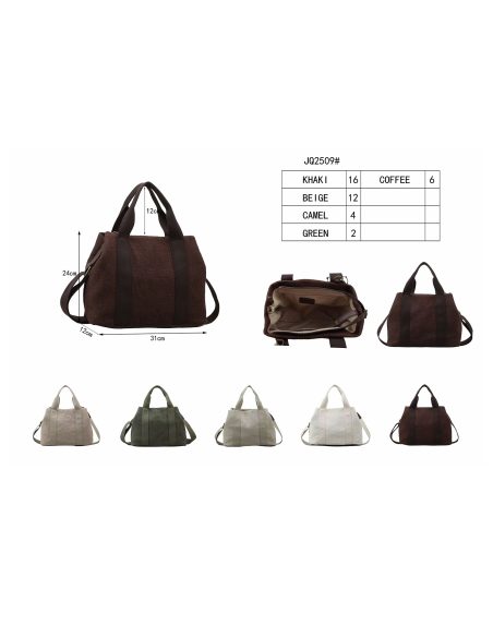 Bolso de lona con bandolera