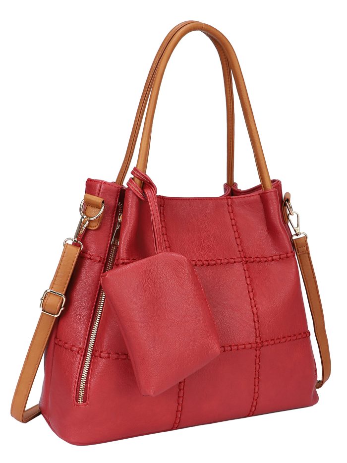 Bolso tote grande con monedero a juego