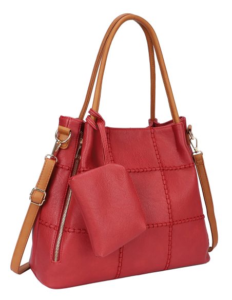 Bolso tote grande con monedero a juego