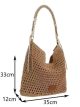 Bolso hobo de crochet calado