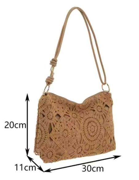 Bolso bandolera de crochet