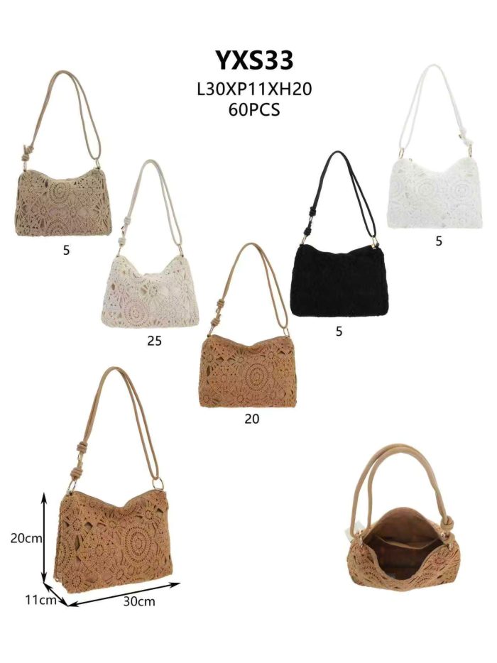 Bolso bandolera de crochet
