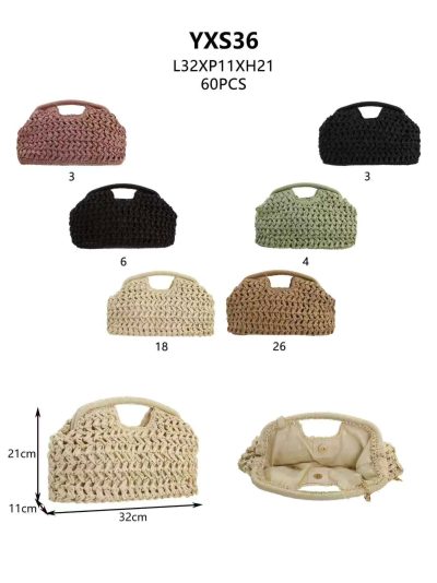 Bolso de mano de crochet con asa 2