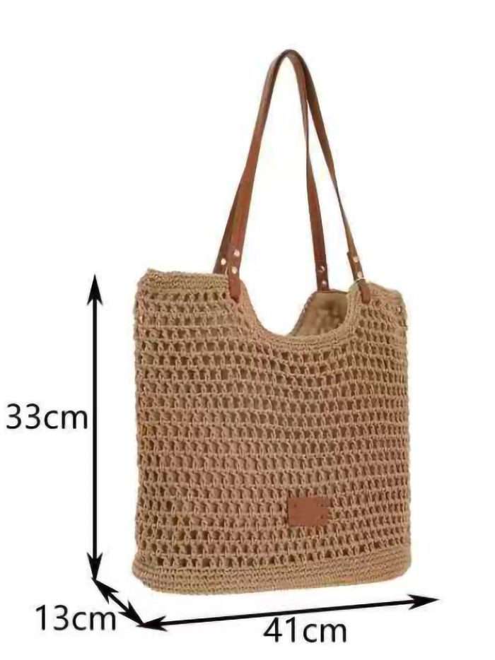 Bolso tote de crochet calado
