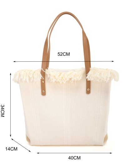 Bolso shopper canvas desflecado