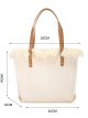 Bolso shopper canvas desflecado