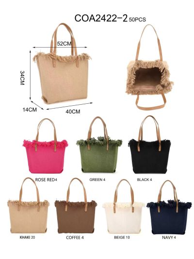 Bolso shopper canvas desflecado 2