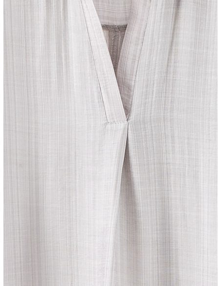 Abito camicia ampio con maniche corte