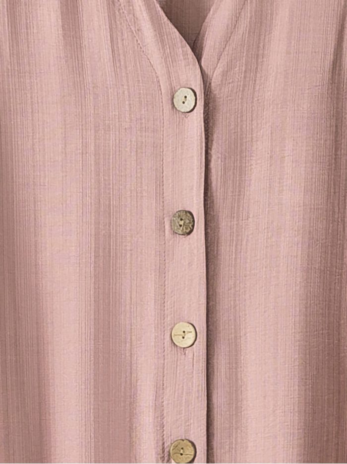 Hemdblusenkleid in Midi-Länge mit Knopfleiste