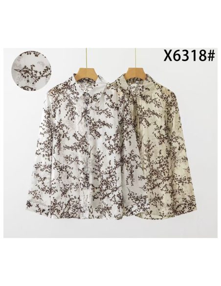 Camisa estampada botánica