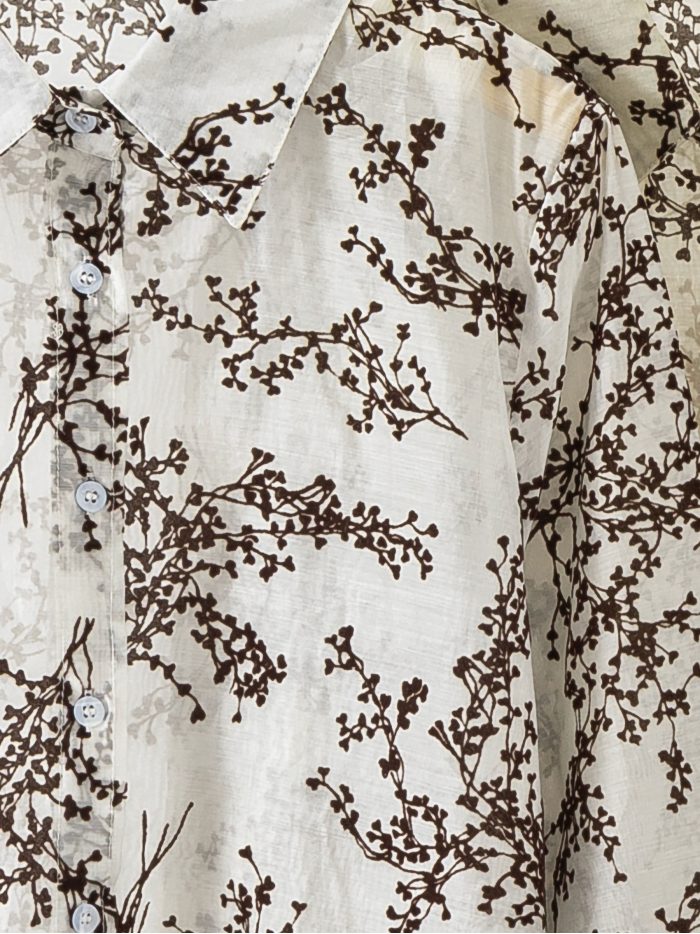 Camisa estampada botánica